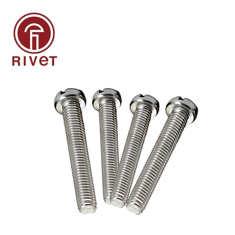 304 Gb65 A2-70 M4 M5 Slotted Cap Head Slot Column Round Cheese Screw
