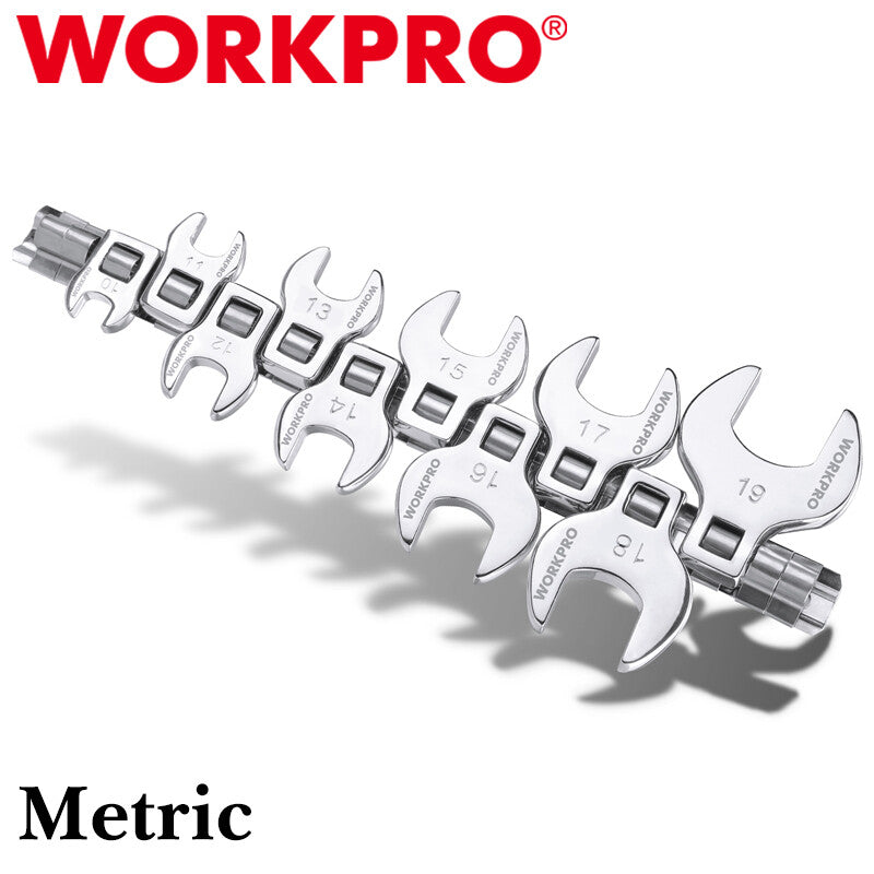 WORKPRO 3-Pieces Adjustable Wrench Set 6" 8" 10"