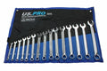 Us Pro Metric Combination Spanner Set 6-22mm Chrome Polished Ring
