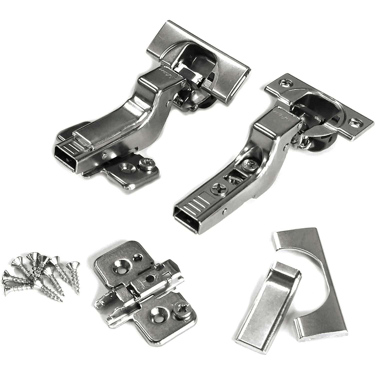 Blum Soft Close Inset Hinge 71B3750 & Mounting Plate 173H7100 by Blum