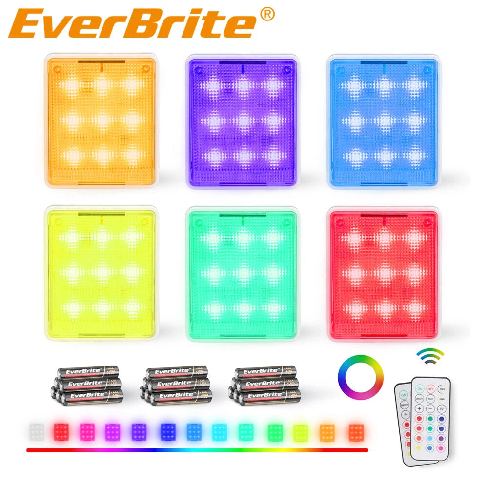 Everbrite Tap Light Led Closet Light Remote Control Rgb Push Light