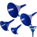 BlueSpot 4 Piece Multipurpose Oil Petrol Fuel Fluid Transfer Pouring Funnel SetO