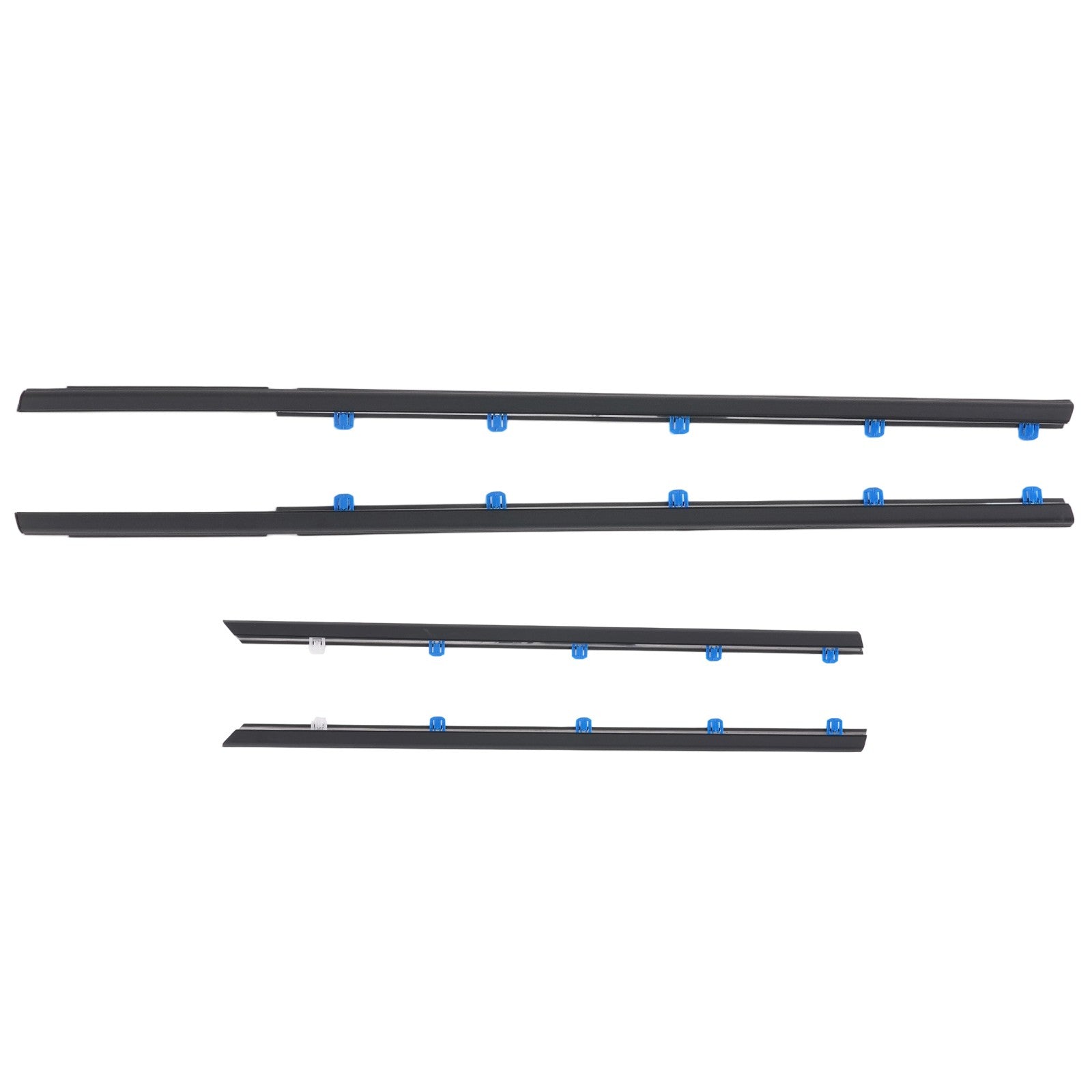 4pcs Window Weatherstrip Moulding For Honda Civic Sedan 2012-15