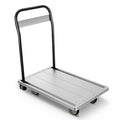 29"x 18.5"x 32" Adjustable 440lbs Capacity Black Platform Hand Truck