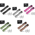 WORKPRO 2PCS Mini Rechargeable Pen Light Flashlight Ultra-Compact EDC