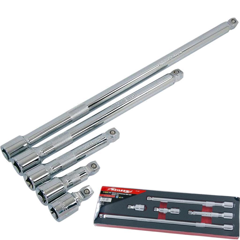 Neilsen 5pc 1/2" Socket Extension Bar Set