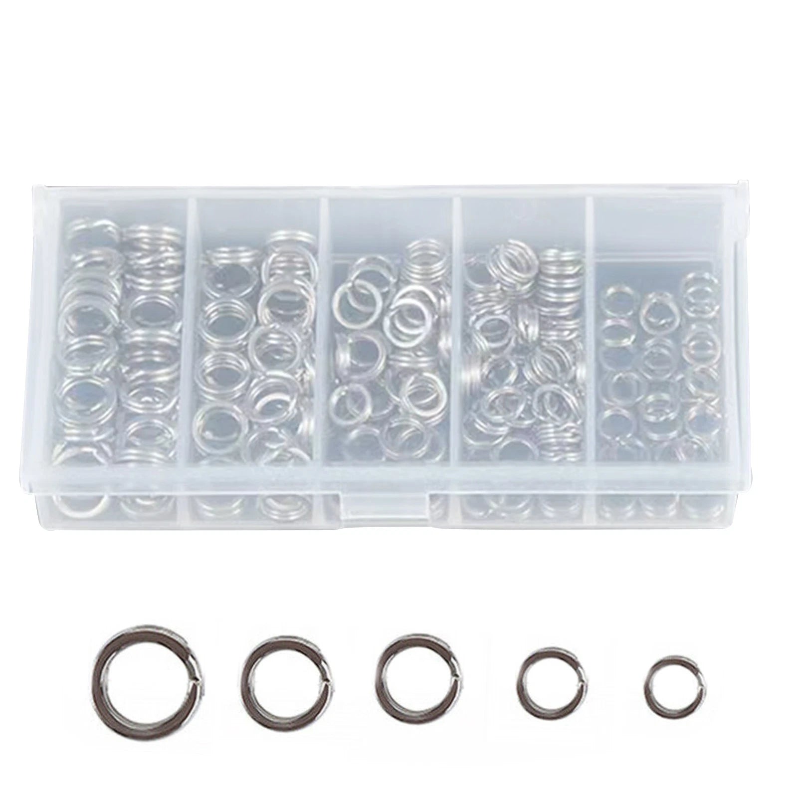 Stainless Steel Fishing Split Rings Kit 70-175lb Jigging Lures Tackle