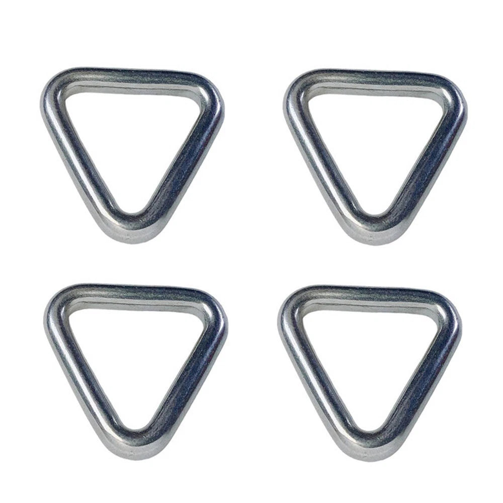 Stainless Steel Formed Welded Triangle Ring Buckle 3/16" X 1", 500