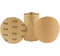 5" 125MM PSA Gold Self Adhesive DA Sanding Disc Roll Aluminum Oxide