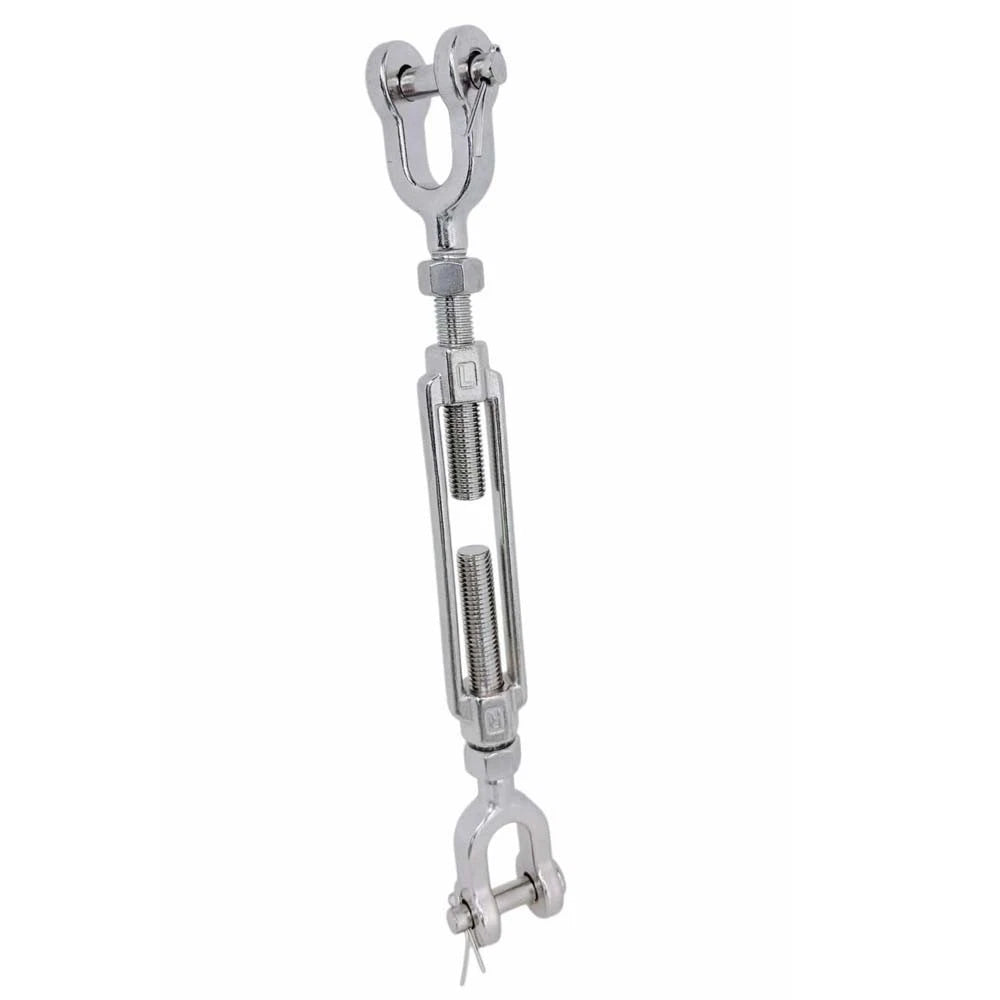 T316 Stainless Steel 3/4" X 6" Jaw-jaw Turnbuckle 5200 Lbs Wll For