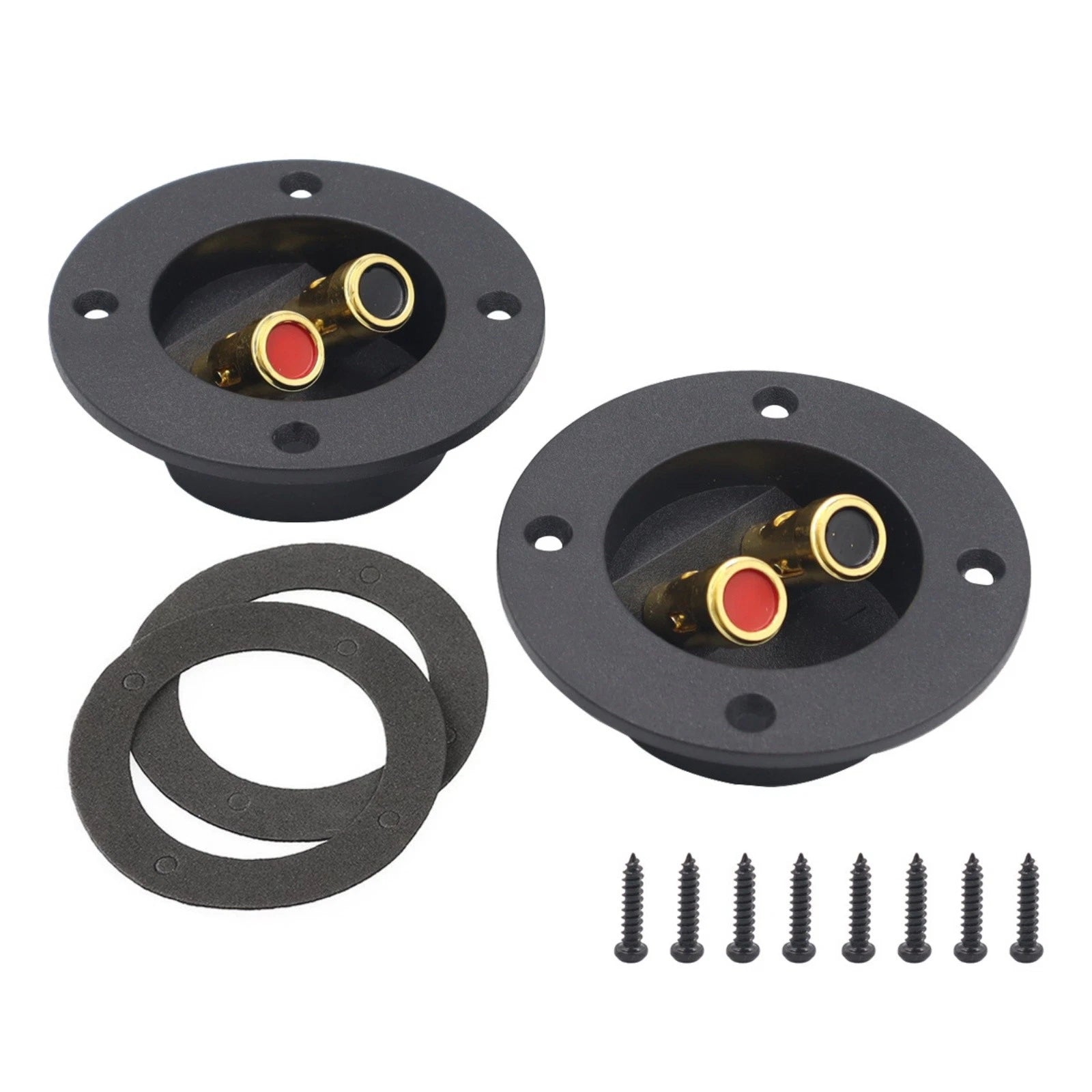 Speaker Terminal Cup Connector Gold Plated For Subwoofer Enclosure