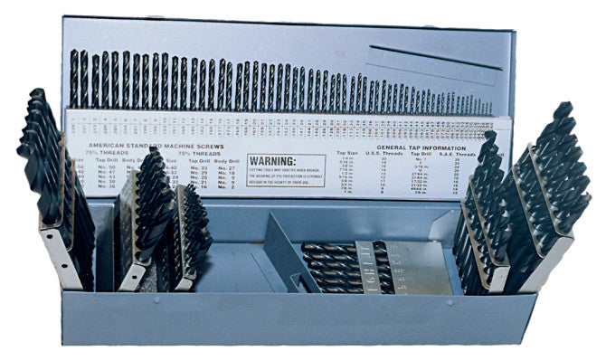 Chicago Latrobe 115pc Drill Bit Set Black Oxide