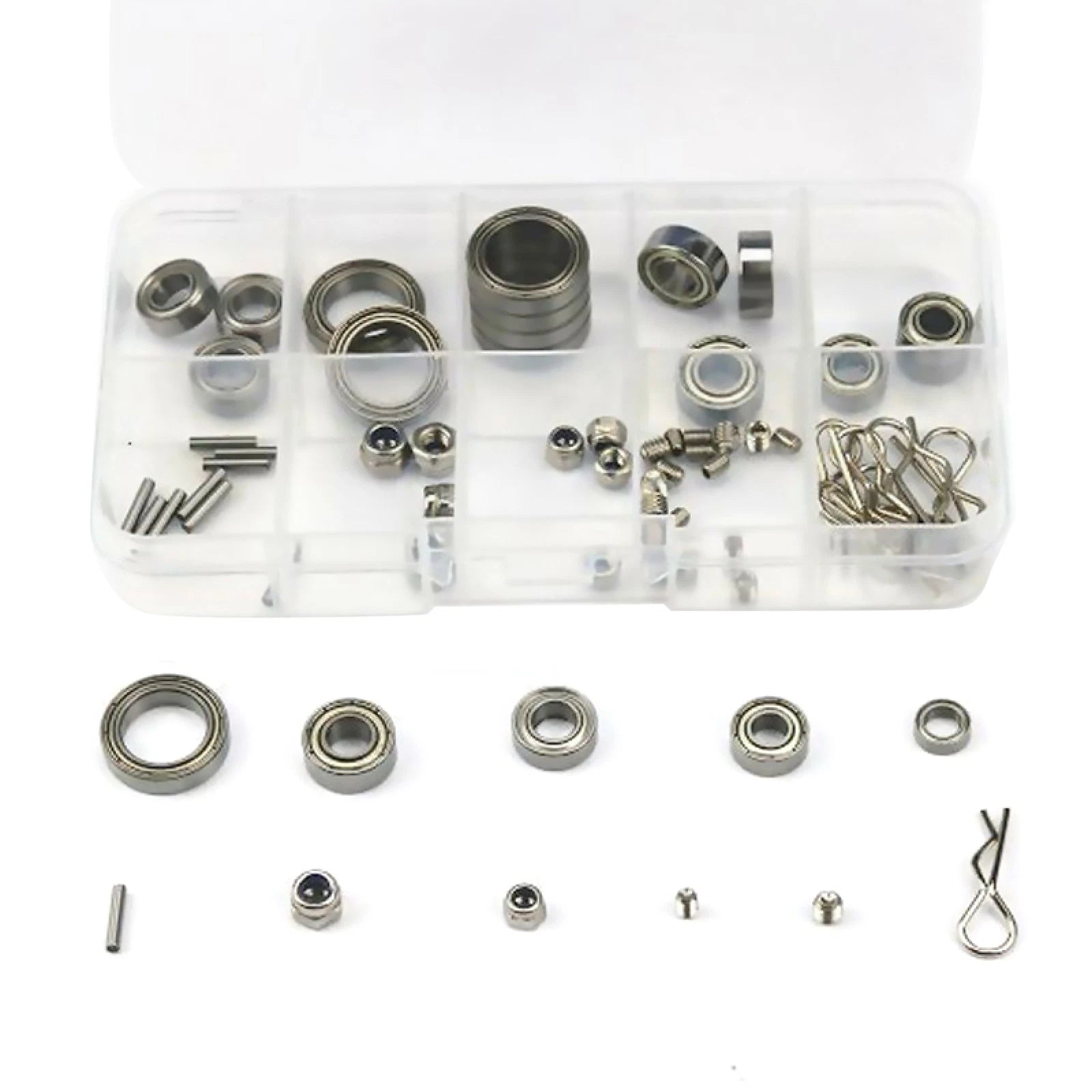 Set Stainless Steel Screws Bearing Kit For Traxxas Summit 1/10 Rc Car