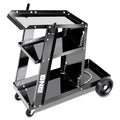 Jet Black Portable 3 Levels Metal Table Working | Built Supply Co