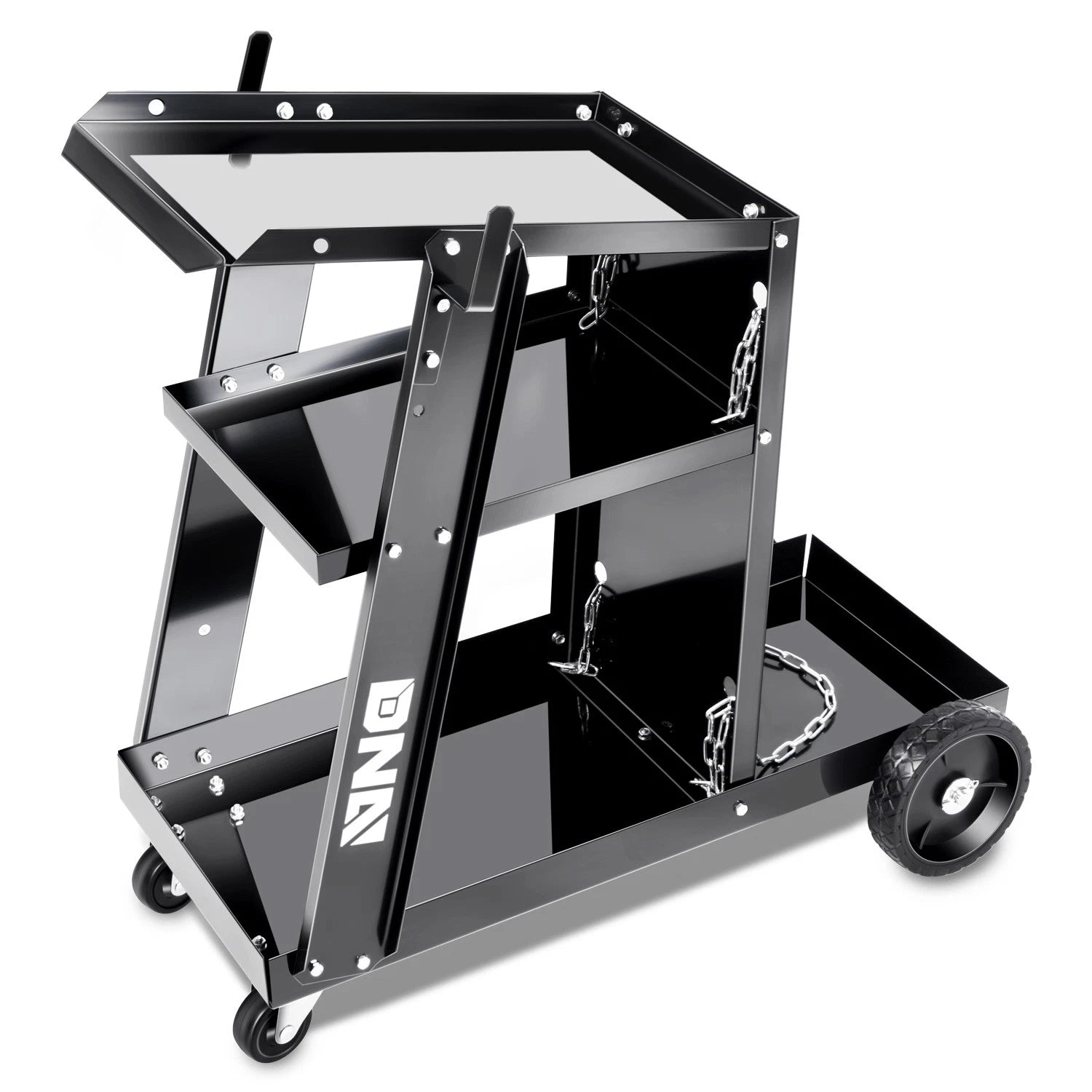 Jet Black Portable 3 Levels Metal Table Working | Built Supply Co