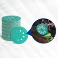 WORKPRO 150PC Sanding Discs Set 5" 8-Hole Polyester Film Hook and Loop