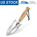 WORKPRO 11" Garden Hand Trowel, Heavy Duty Polished Stainless Steel Wood Handle