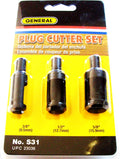 General Self Ejecting Plug Cutter Bit Set
