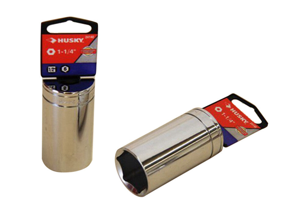 Husky 1/2" Dr 6pt Deep Socket 1/2" to 1-1/4" by Husky