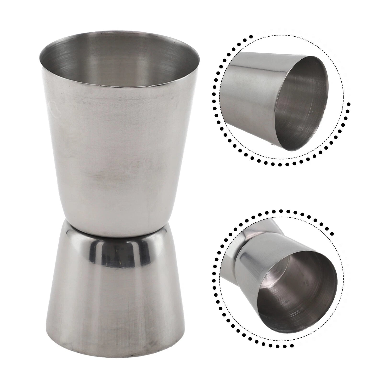 20/40ml Measure Cup Jigger Double Shot Stainless Steel Cocktail Wine