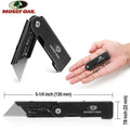 MOSSY OAK 2 Pack Folding Pocket Utility Knife Set Quick Change Blade Frame Lock