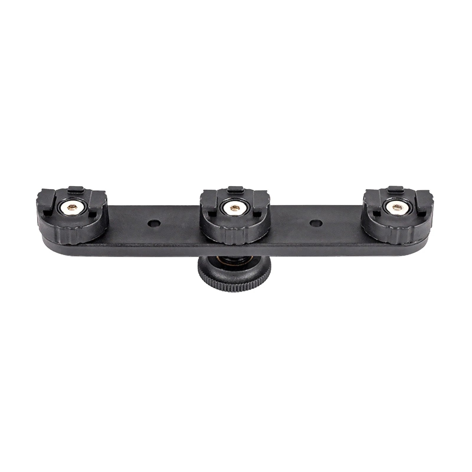 3 In 1 Plastic Camera Triple Hot Shoe Mount Adapter Bracket Holder