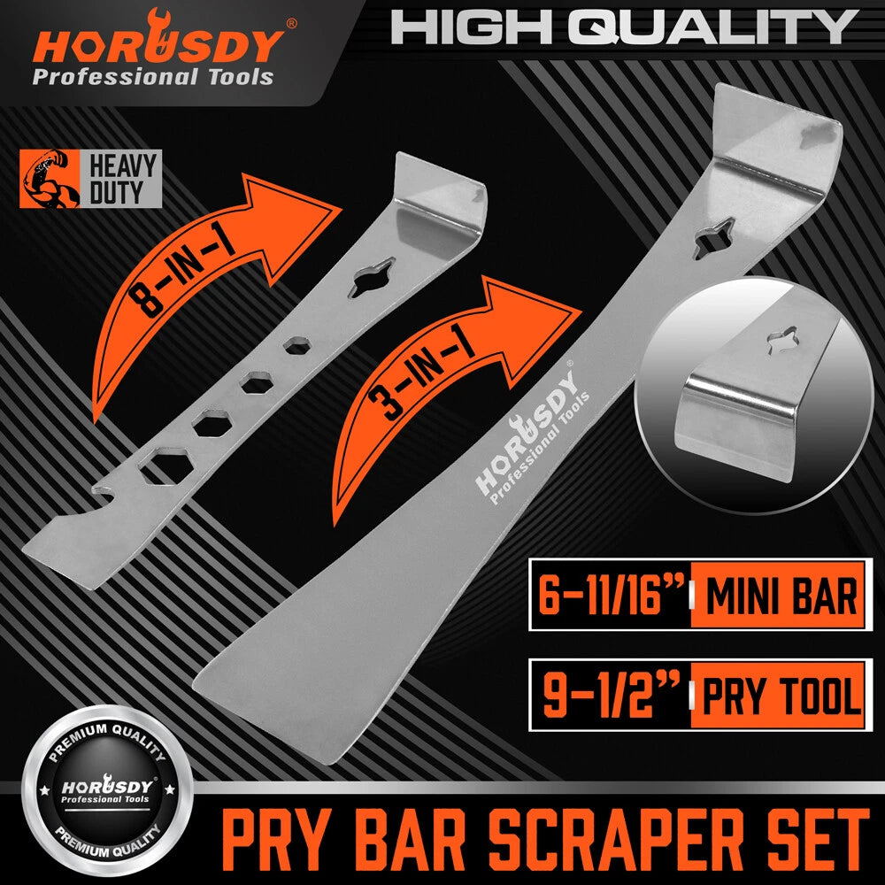Stainless Steel Pry Bar Scraper Mutifunctional | Built Supply Co