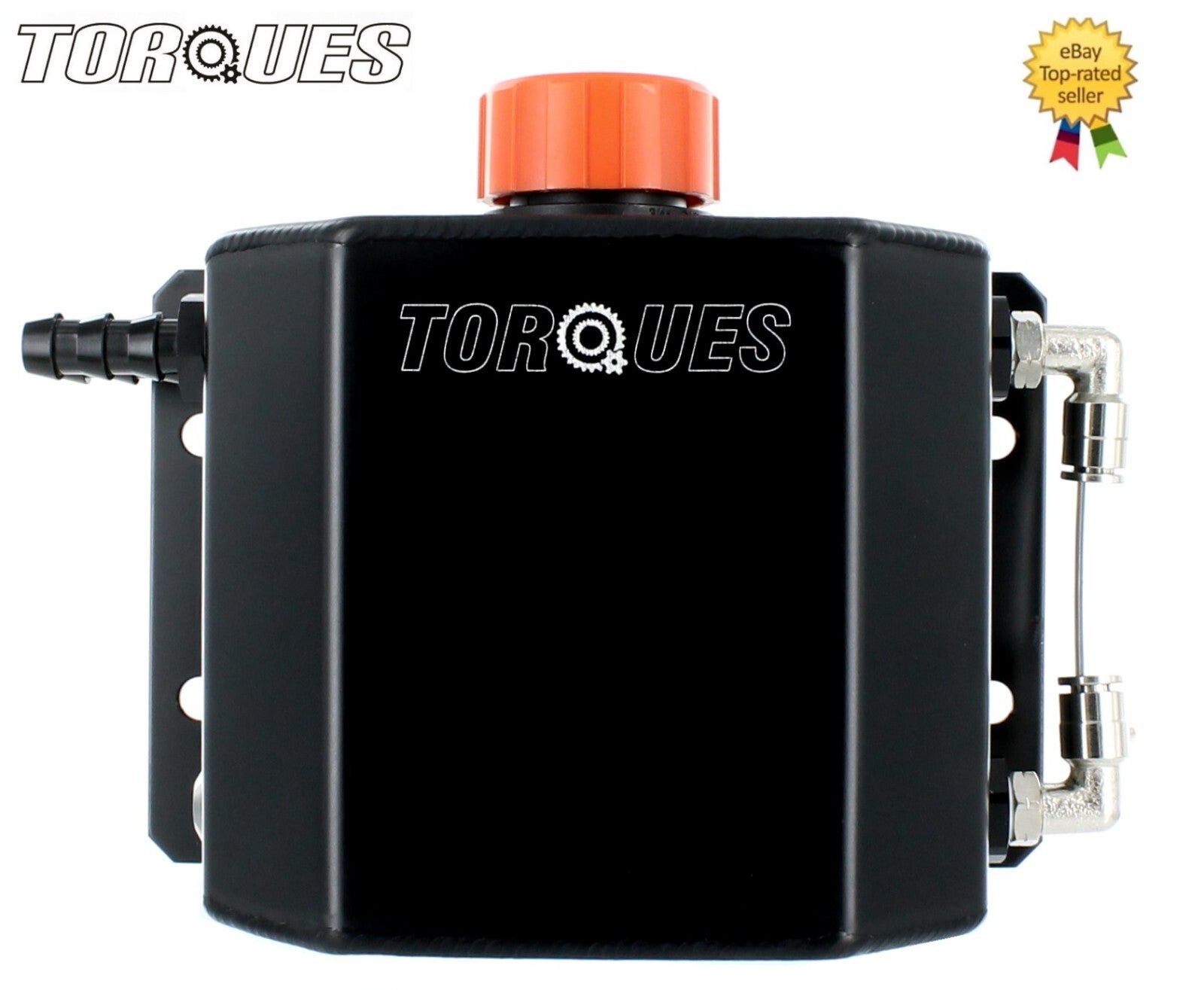 Torques 1 Litre 12mm Barbed Oil Breather Catch Tank Can Anodized Black