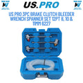 US PRO 3pc Brake Clutch Bleeder Wrench Spanner Set