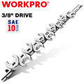 WORKPRO 3/8-Drive Crowfoot Flare Nut Wrench Set 10PC SAE by WORKPRO