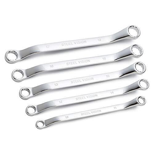 Steel Vision 5pc Offset Metric Box Wrench Set by Steel Vision