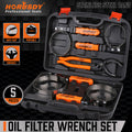 5PC Swivel Oil Filter Wrenches & Pliers Removal Tool 2-3/4" - 5-1/4"