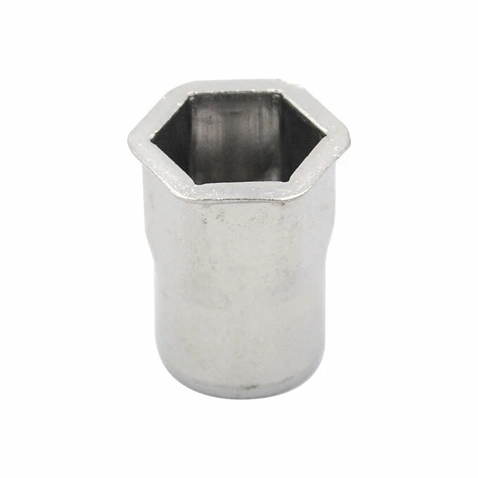 Stainless Countersunk Semi Hex Open End Rivet Nuts