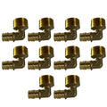 10 Pack XFITTING 1/2" Pex A x 3/4" Male Elbow, Expansion MNP