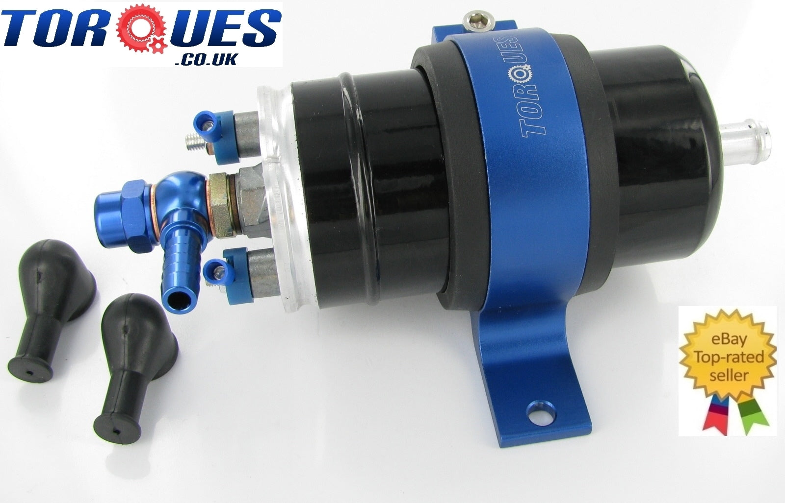 SYTEC OTP020- Inline Fuel Pump With Cradle +Banjo Adapter 12mm Input