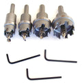4pc K&W TCT CARBIDE HOLE CUTTER SET TUNGSTEN SHEET METAL SAW DRILL BIT 3/4-1-3/8