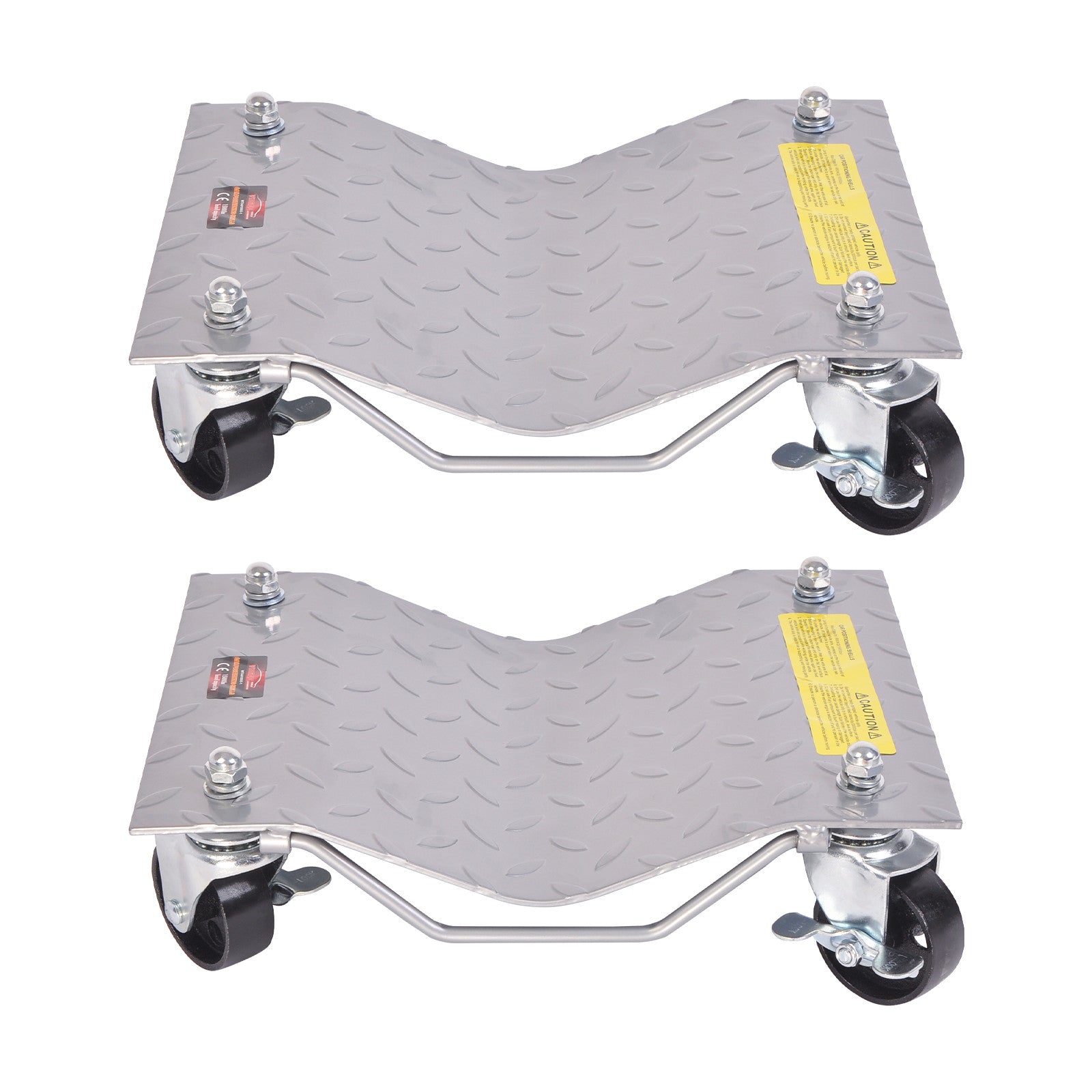 3" Wheel Dollies 1500lbs Vehicle Dolly Car Tire Heavy Set High Skate