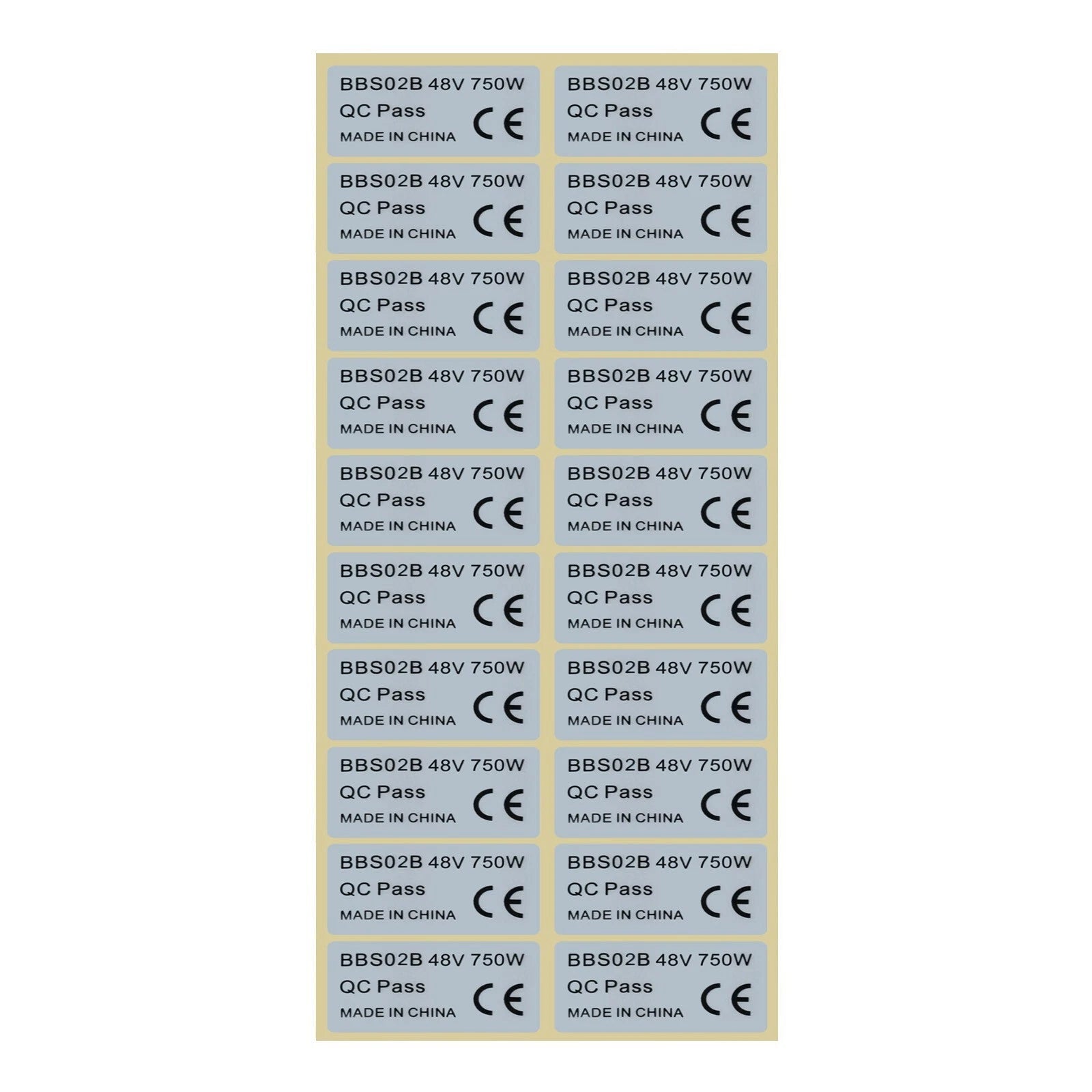 Sticker 36V 250W 45x23mm01/bbsh<wbr/>d Components E-bicycle High