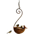 Outdoor Bird Feeder In Rustic Iron Design For Garden Patio Villa Decor