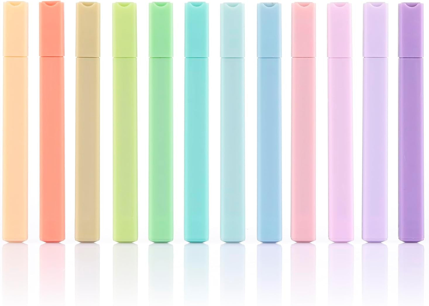 Aesthetic Bible Highlighters No Bleed, Cute Pastel Highlighters, 12