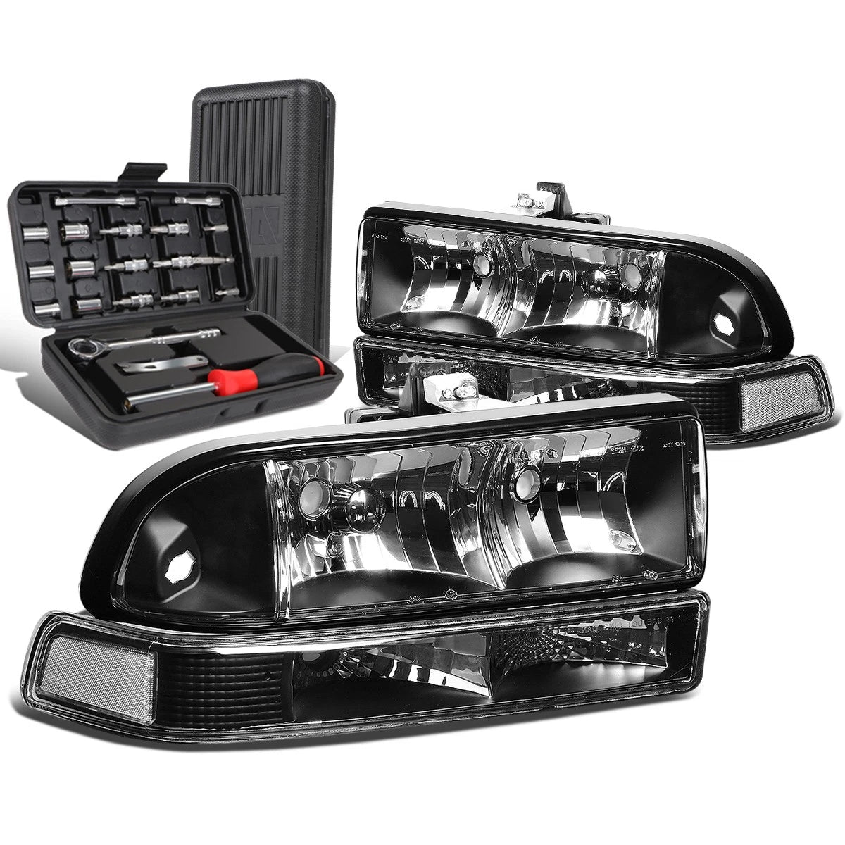 For 1998-2004 C10 Pickup Blazer Truck Black Clear | Built Supply Co