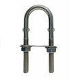 Stainless Steel T304 Tie Down U Bolt, 6" Length With Washers And Nuts