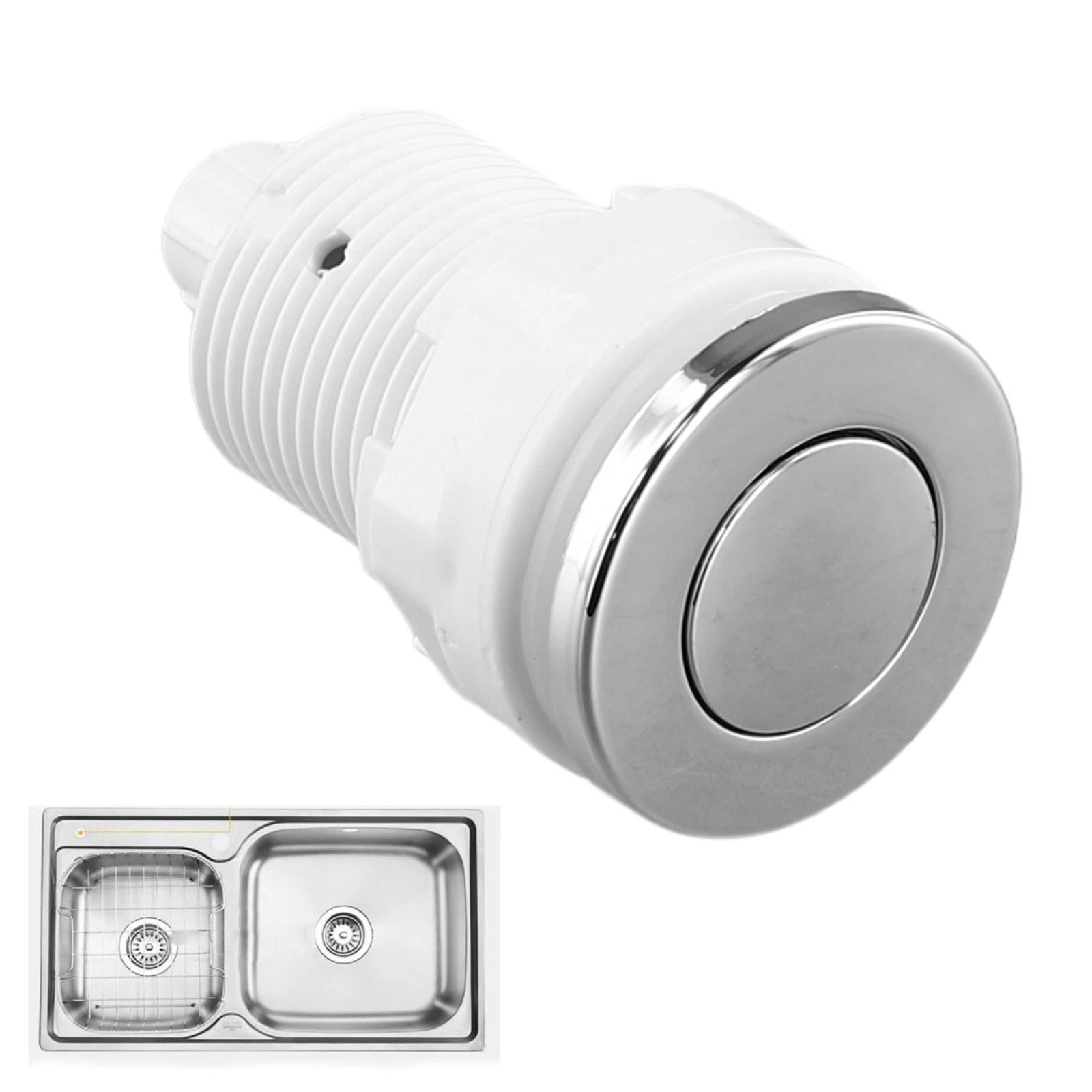 Abs Engineering Plastics Switch Button Waste Garbage For Bathtub Spa