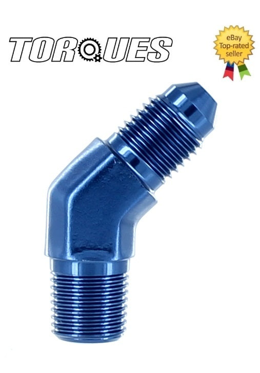 AN -3 (AN3 AN 03 3AN) to 1/8" NPT 45 Degree Adapter