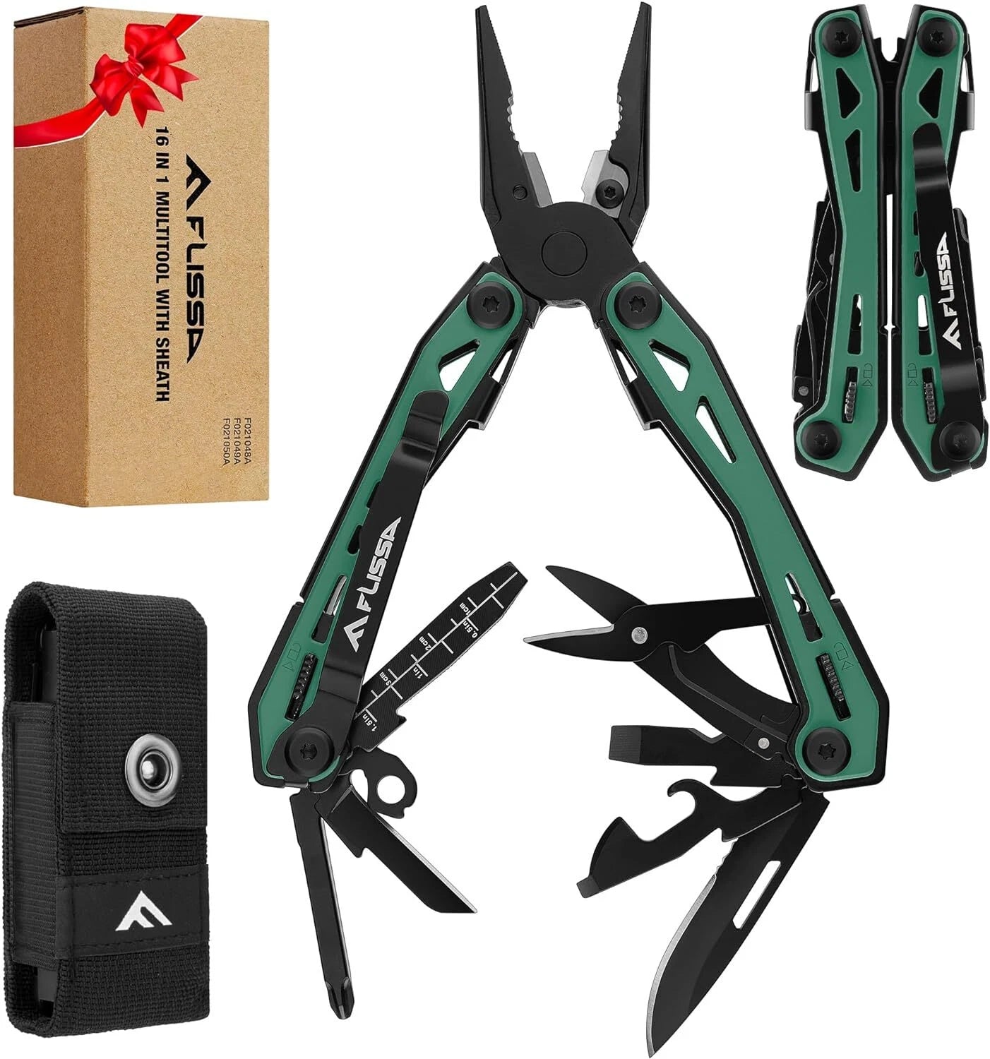 16-in-1 Multi Tool Pliers, Stainless Steel Edc Multitool With Pocket
