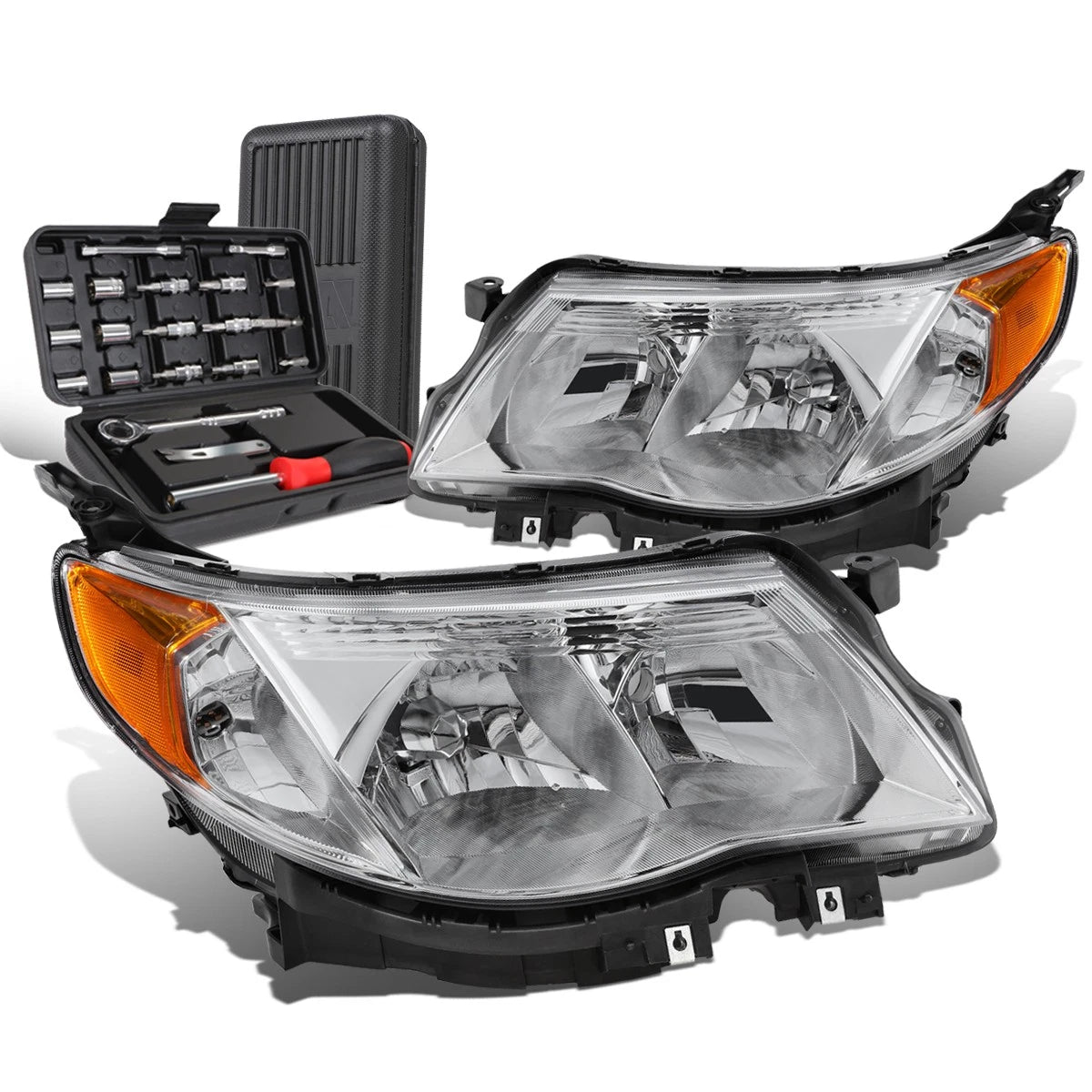 For 2009-2013 Subaru Forester Chrome Amber Signal | Built Supply Co