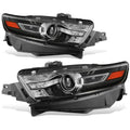 Fit 13-19 Ford Taurus Oe Style Black Housing Amber | Built Supply Co