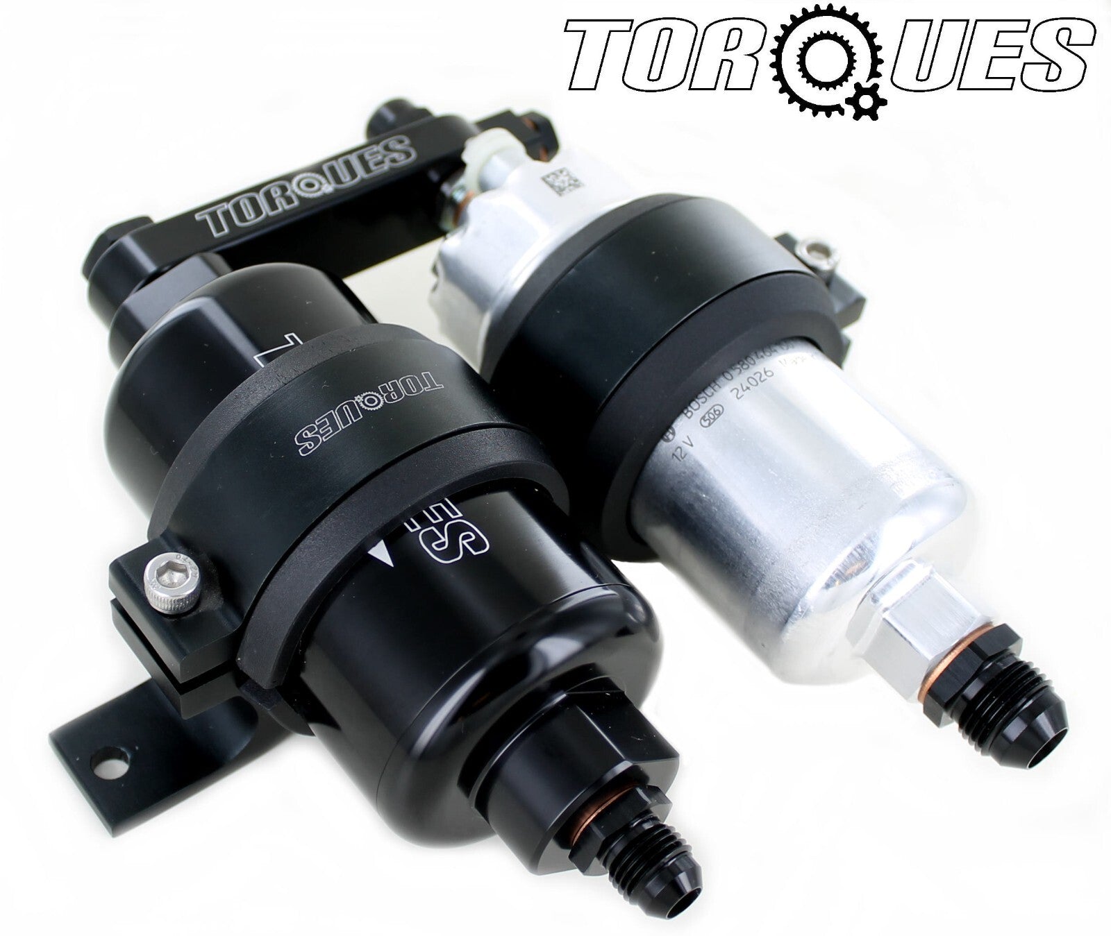Bosch 0580464200 Fuel Pump+Billet High Flow Filter Assembly AN6 Out
