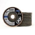 10 Pack 4.5" X 7/8" Black Hawk 80 Grit Zirconia Flap Disc Grinding