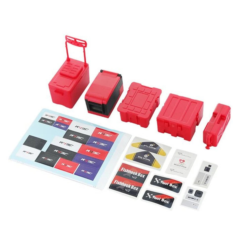 Plastic Simulation Fishing Box Medical Chest Tool Case For 1:10 Rc